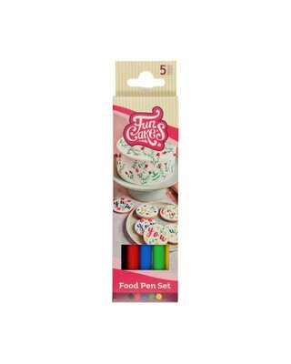 Funcakes FunCakes FunColours Brush Food Pen Primary Set/5