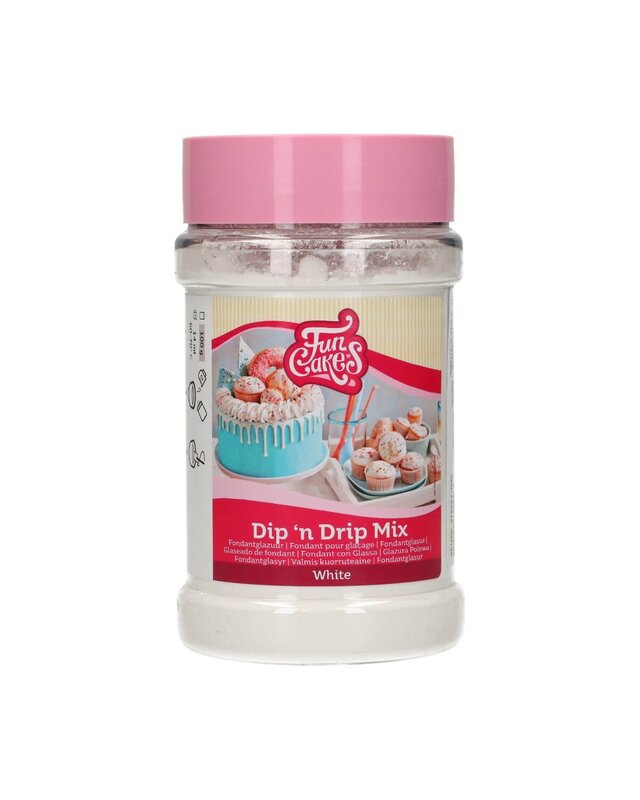 Funcakes FunCakes Mix voor Dip 'n Drip Wit 150g