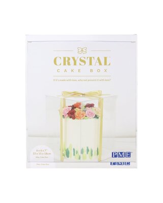 PME Crystal Cake Box - 15cm