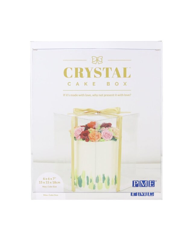 PME Crystal Cake Box - 15cm