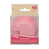 Cupcakevormpjes licht roze pk/48