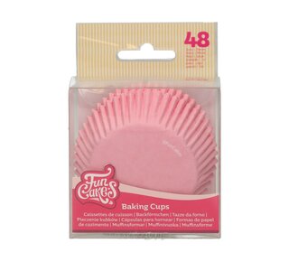 Funcakes Cupcakevormpjes licht roze pk/48
