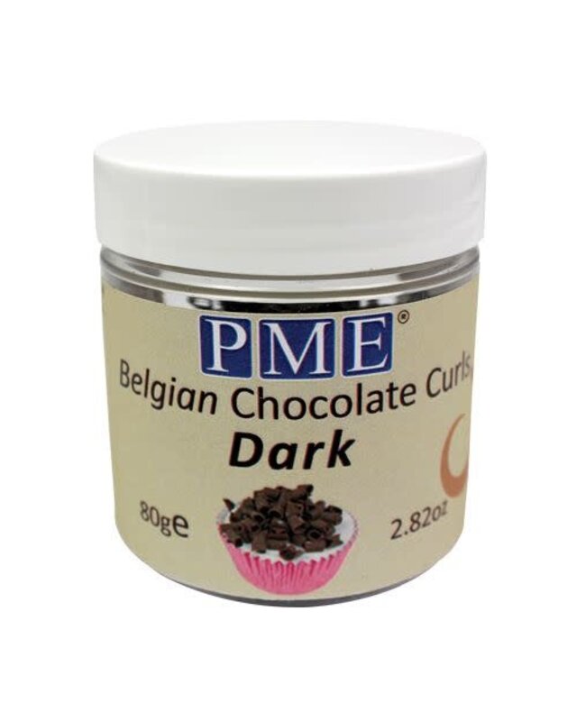 PME PME Belgische chocolade krullen Puur 85g