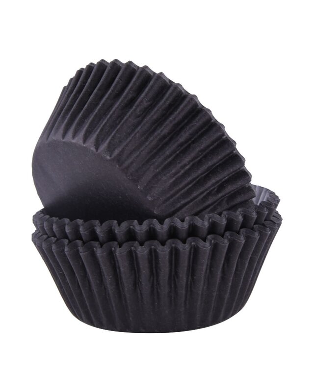 PME PME Baking Cups Black zwart pk/60