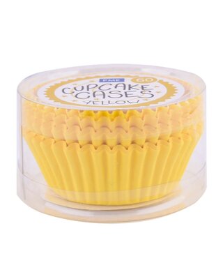 PME PME Baking Cups geel yellow  pk/60