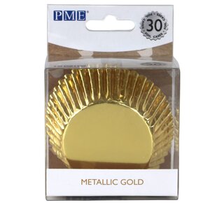 PME PME Baking Cups Metallic Gold pk/30