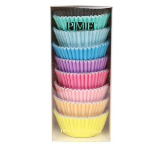 PME PME Baking Cups Pastel Colour pk/100