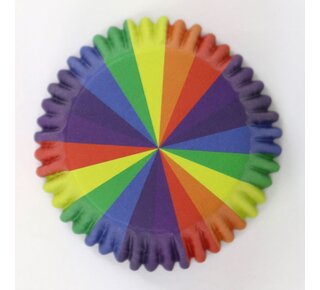 PME PME Foil Lined Baking Cups Rainbow Colours pk/30