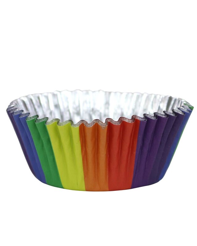 PME PME Foil Lined Baking Cups Rainbow Colours pk/30