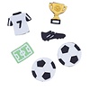 PME Suiker Cupcake Toppers  voetbal pk/6