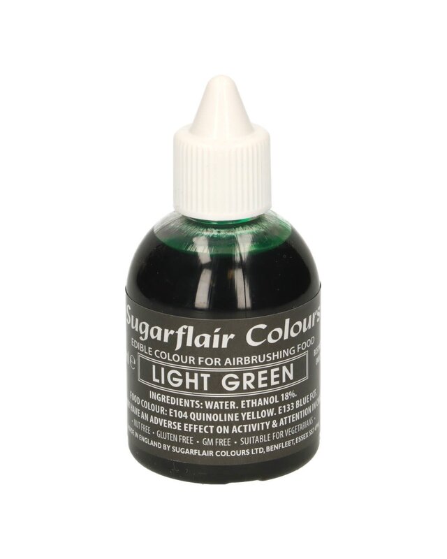 sugarflair Sugarflair Airbrush Colouring Light Green- 60ml