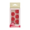 FunCakes Marsepein Decoratie Rozen Roze Set/6