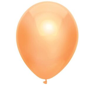 Haza Ballonnen Metallic peach 30cm 10st