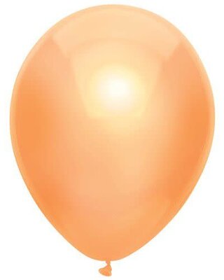 Haza Ballonnen Metallic peach 30cm 10st