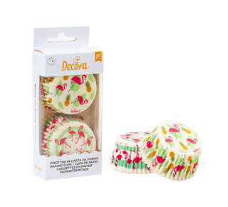 decora Flamingo  baking cups 36st
