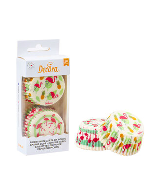 decora Flamingo  baking cups 36st