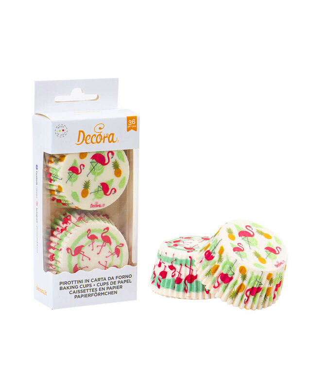 decora Flamingo  baking cups 36st