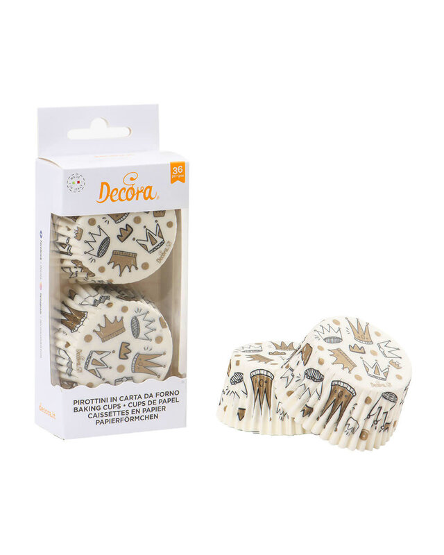 decora Kroon baking cups 36st