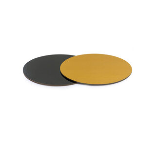 decora decora cake board goud/zwart 24cm