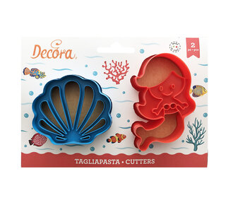 decora zeemeermin en schelp uitsteker