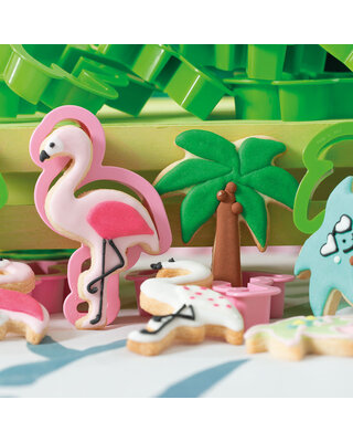 decora flamingo & palmboom uitstekers