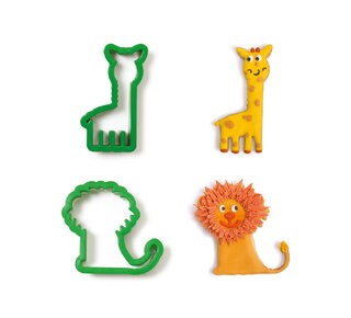 decora Leeuw en giraffe uitstekers