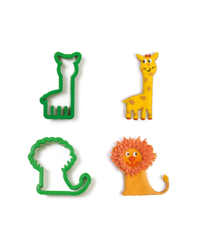 decora Leeuw en giraffe uitstekers