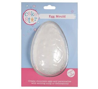 Cakestar Cake Star Mould Cracked Half Egg paasei Large set/2