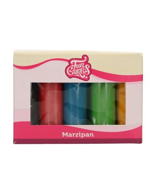 Funcakes FunCakes Marsepein Multipack Essential Colours 5x100g