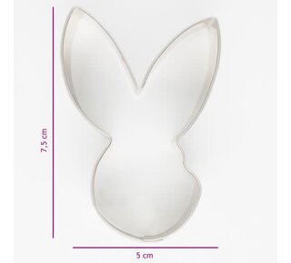 Koekjes Uitsteker Hazen Hoofd / konijn 7,5 cm