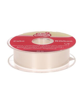 Funcakes FunCakes Taartlint ivoor 25mm per meter