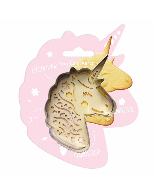 scrapcooking ScrapCooking Koekjesuitsteker & Embosser Unicorn