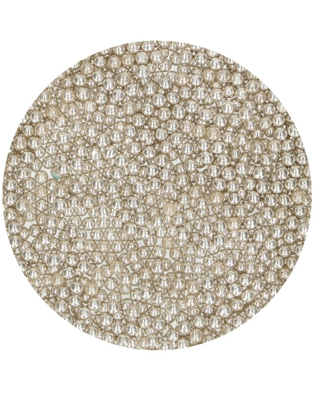 Funcakes FunCakes Suikerparels medium 4mm - Metallic Zilver- 80g