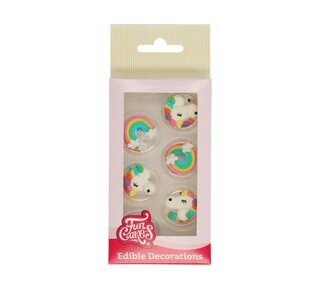 Funcakes FunCakes Suikerdecoratie Eenhoorn & Regenboog Set/12