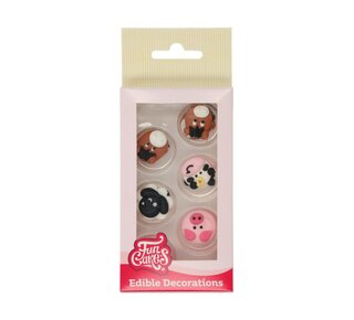 Funcakes FunCakes Suikerdecoratie Boerderij Dieren Set/12