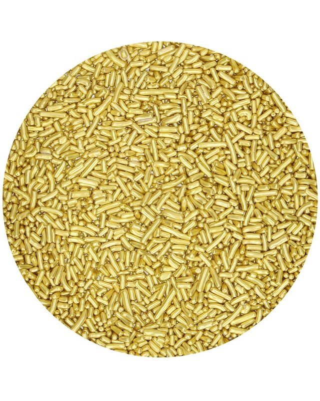 Funcakes FunCakes Sugar Strands -Metallic Goud- 80g