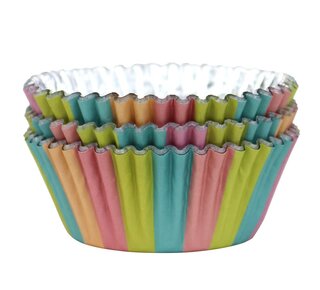 PME PME Foil Lined Baking Cups Unicorn Rainbow Colours pk/30