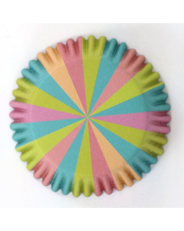 PME PME Foil Lined Baking Cups Unicorn Rainbow Colours pk/30