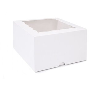 Taartdoos met venster 25,5 x 25,5 x 15,3cm D2