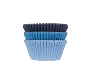 House of Marie House of Marie Baking Cups Assorti Blauw pk/75