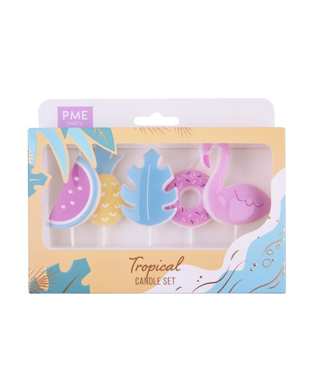 PME PME Kaarsjes Tropical Party Set/5
