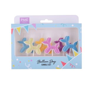 PME PME Kaarsjes Ballonnenhondje Set/6