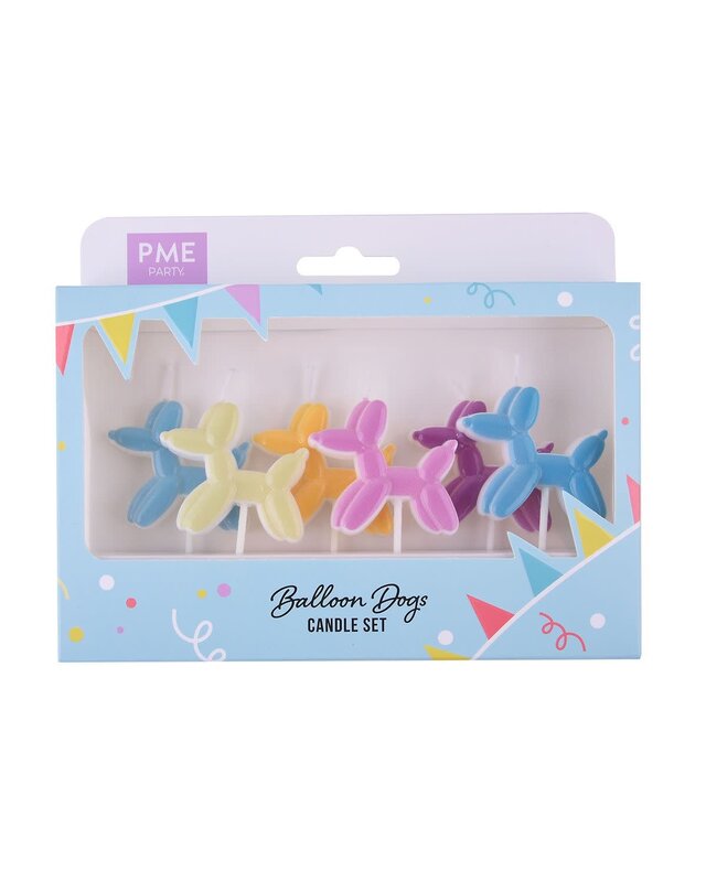 PME PME Kaarsjes Ballonnenhondje Set/6