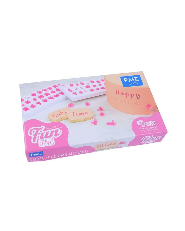 PME PME Tekst Stempels 'Fun Fonts' Alfabet - Collectie 3