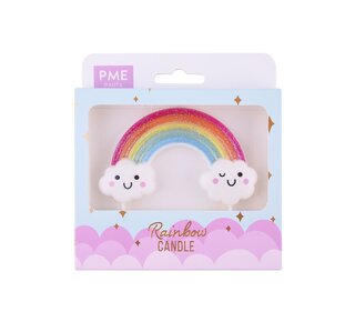 PME PME Kaars Taarttopper Glitter Regenboog