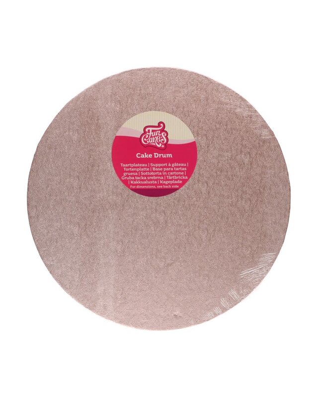 Funcakes FunCakes Drum Rond Ø30,5cm -Rose Goud