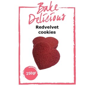 bake delicious Bake Delicious Mix voor Red Velvet Cookies 250gr