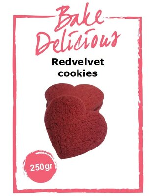 bake delicious Bake Delicious Mix voor Red Velvet Cookies 250gr