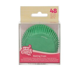 Funcakes FunCakes Cupcakevormpjes Gras groen pk/48