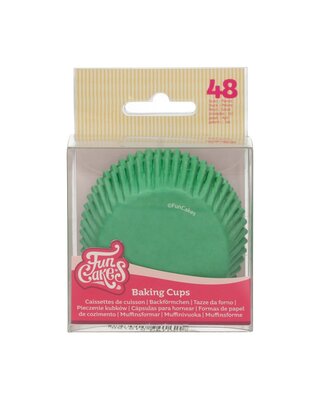 Funcakes FunCakes Cupcakevormpjes Gras groen pk/48